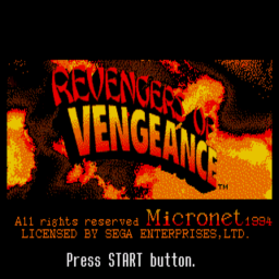 Revengers of Vengeance (U) Title Screen